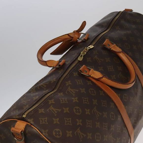 LOUIS VUITTON Monogram Keepall Bandouliere 60 Boston Bag M41412 LV Auth 102497 - Picture 6 of 16